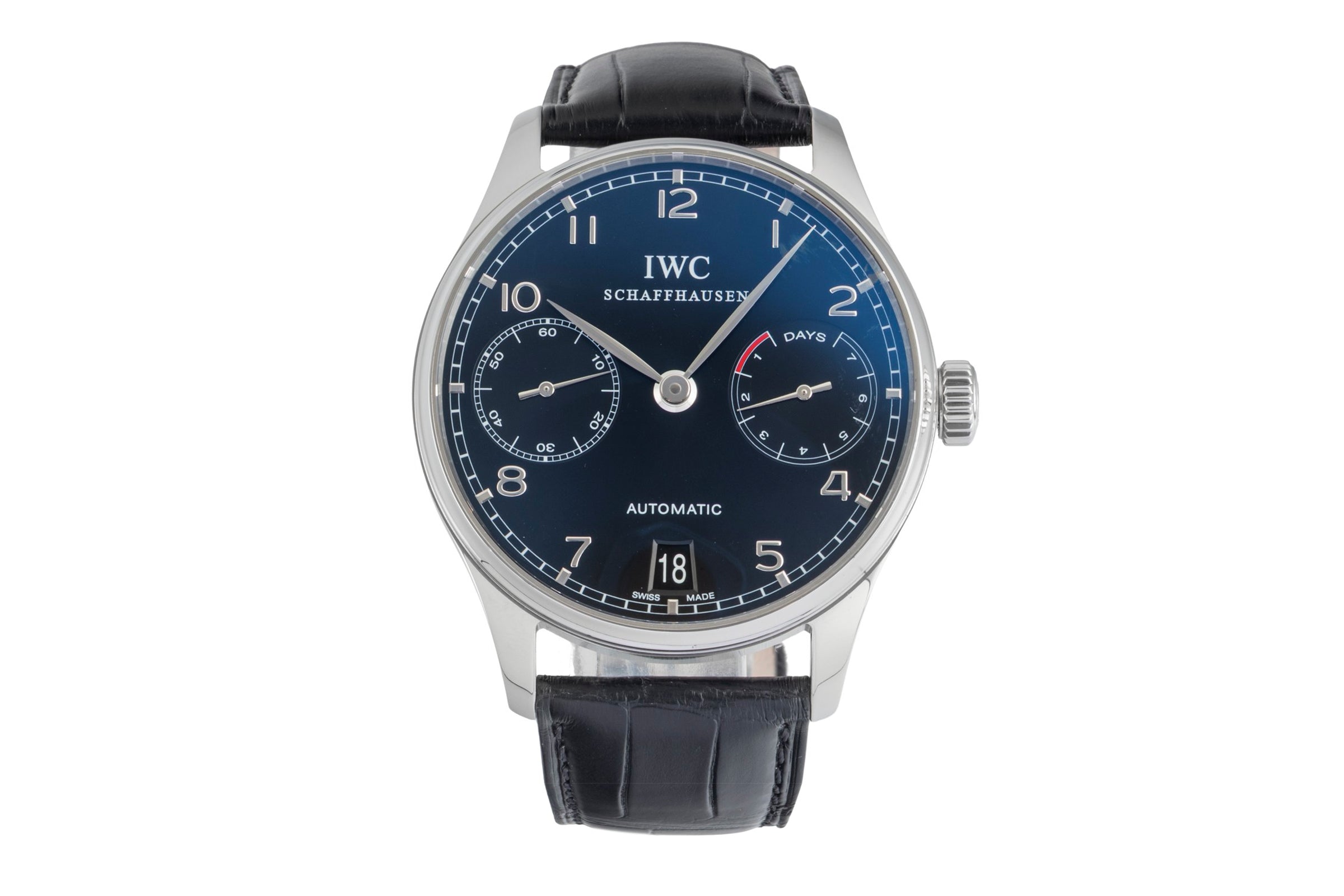 IWC Portugieser steel automatic men's watch IW500109 LP: 14000EUR  [2604624]