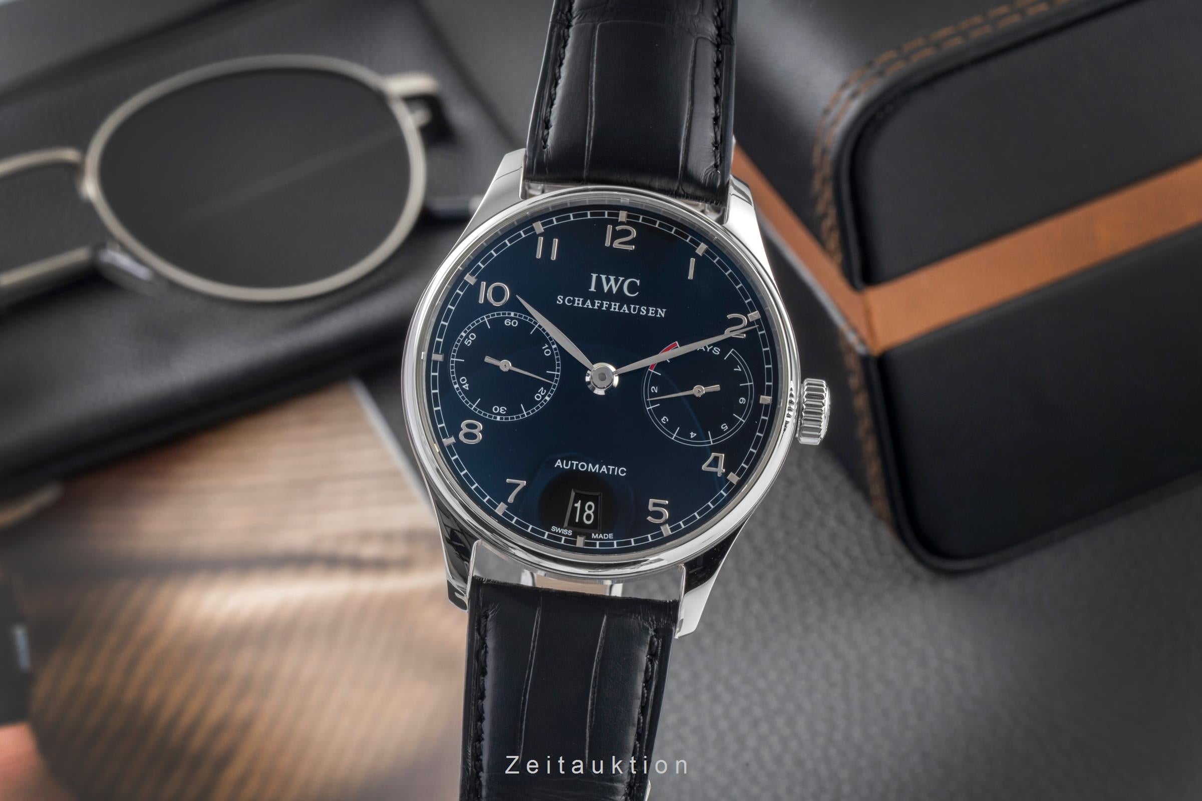 IWC Portugieser steel automatic men's watch IW500109 LP: 14000EUR  [2604624]