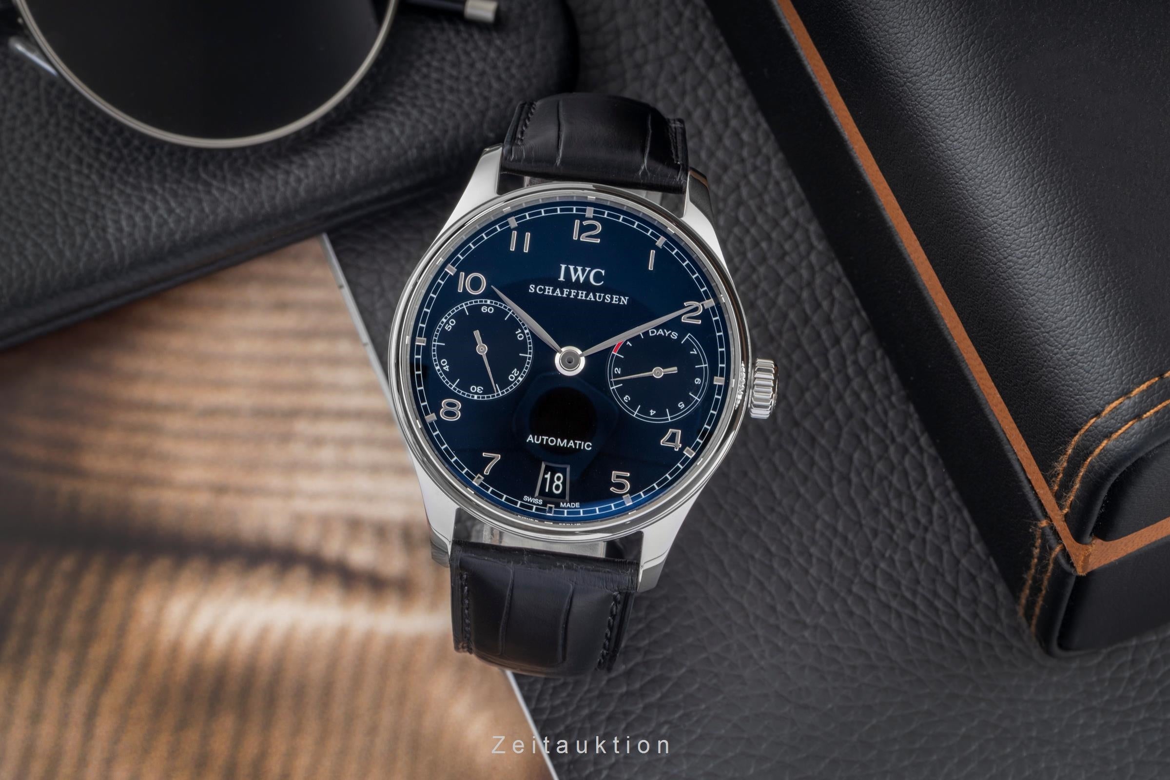 IWC Portugieser steel automatic men's watch IW500109 LP: 14000EUR  [2604624]