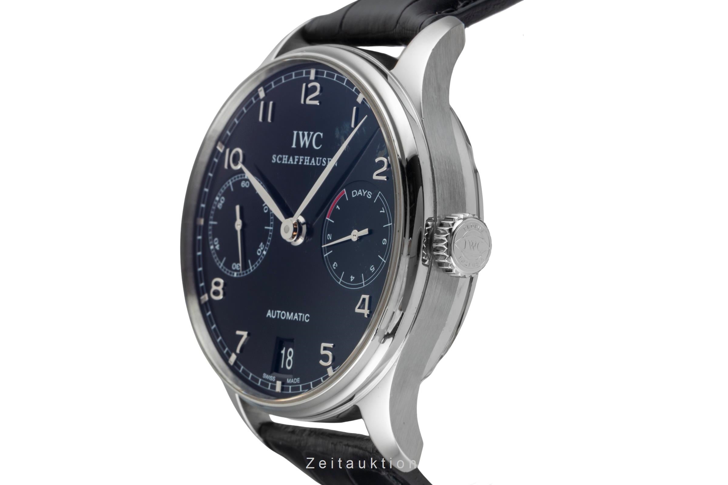 IWC Portugieser steel automatic men's watch IW500109 LP: 14000EUR  [2604624]