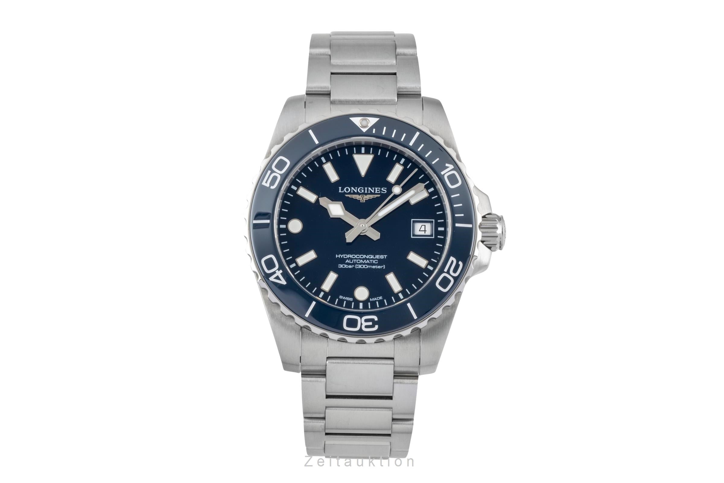 Longines Hydro Conquest acciaio automatismo orologio da uomo L3.779.4.96.6 LP: 2150EUR  [2604626]
