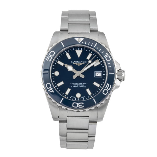 Longines Hydro Conquest acciaio automatismo orologio da uomo L3.779.4.96.6 LP: 2150EUR  [2604626]