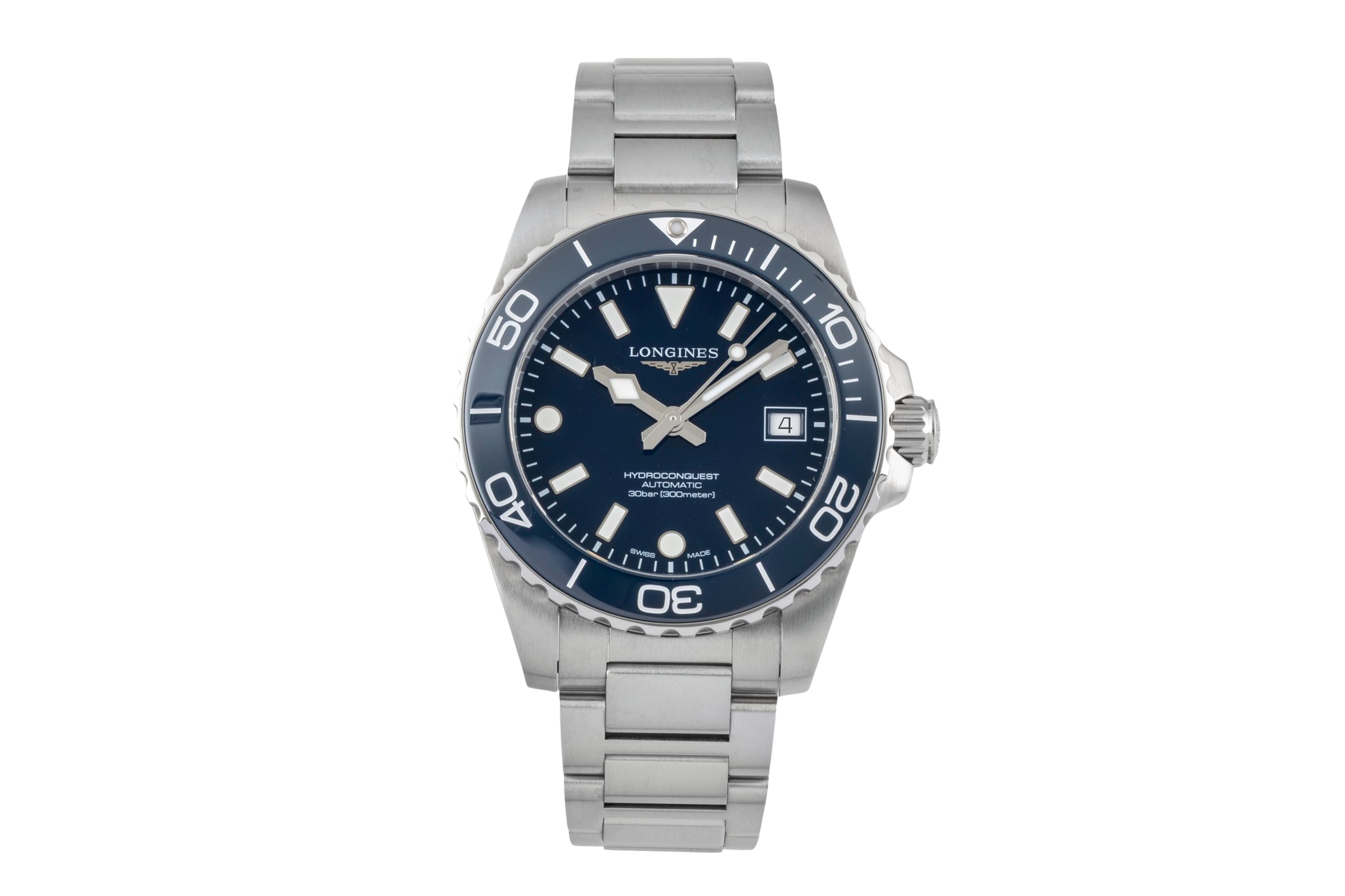 Longines Hydro Conquest acciaio automatismo orologio da uomo L3.779.4.96.6 LP: 2150EUR  [2604626]
