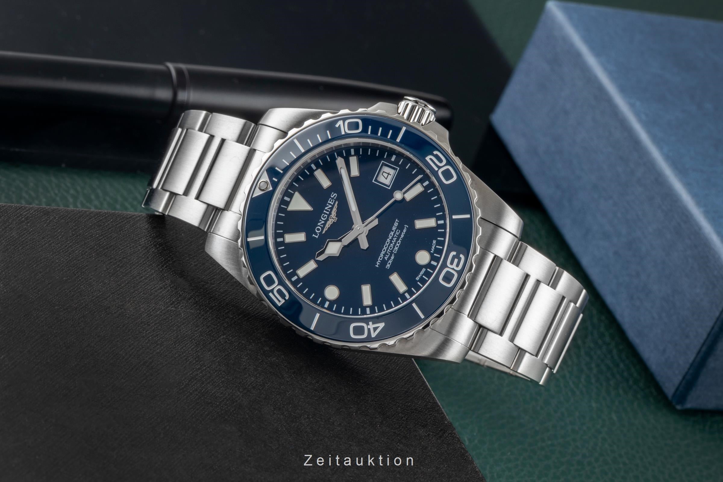 Longines Hydro Conquest acciaio automatismo orologio da uomo L3.779.4.96.6 LP: 2150EUR  [2604626]