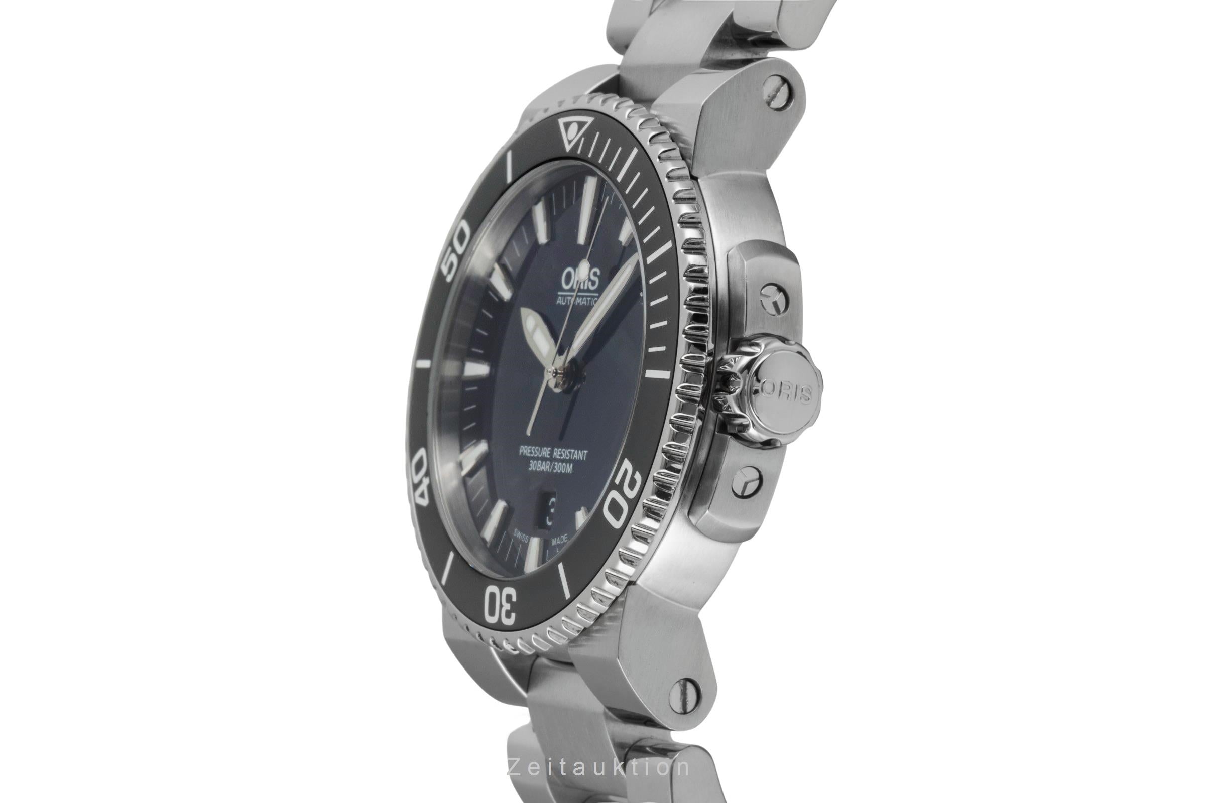 Oris Aquis Date acero automático reloj para caballeros 01 733 7653 4135-07 8 26 01PEB LP: 1800EUR  [2604627]