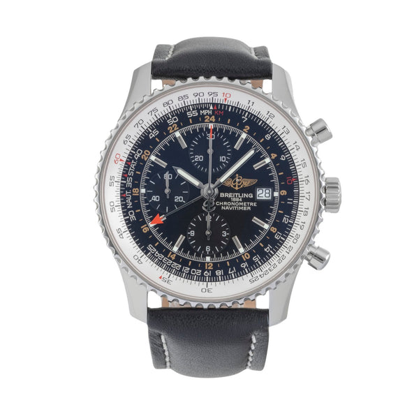 Breitling Navitimer World cronógrafo acero automático reloj para caballeros A24322  [2604634]