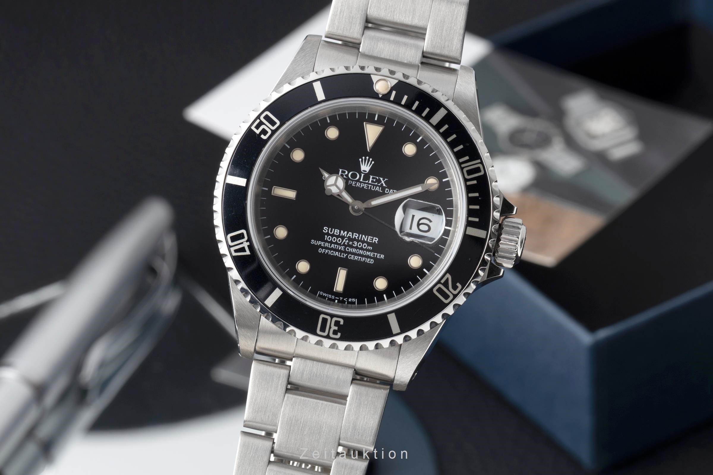 Rolex Submariner acero automático reloj para caballeros 16610  [2604638]