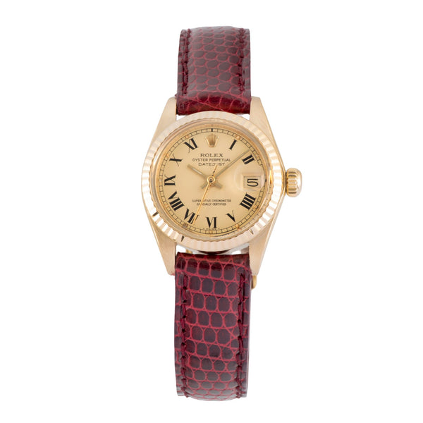 Rolex Lady Datejust 18K Gold (0,750) Automatik Damenuhr Ref. 6917 Klassiker [2604644]