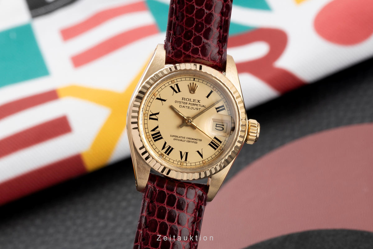 Rolex Lady Datejust 18K Gold (0,750) Automatik Damenuhr Ref. 6917 Klassiker [2604644]