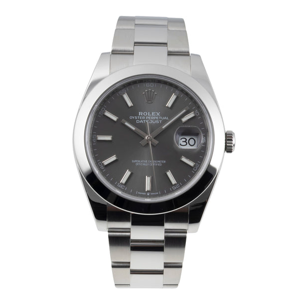 Rolex Datejust steel automatic men's watch 126300  [2604651]