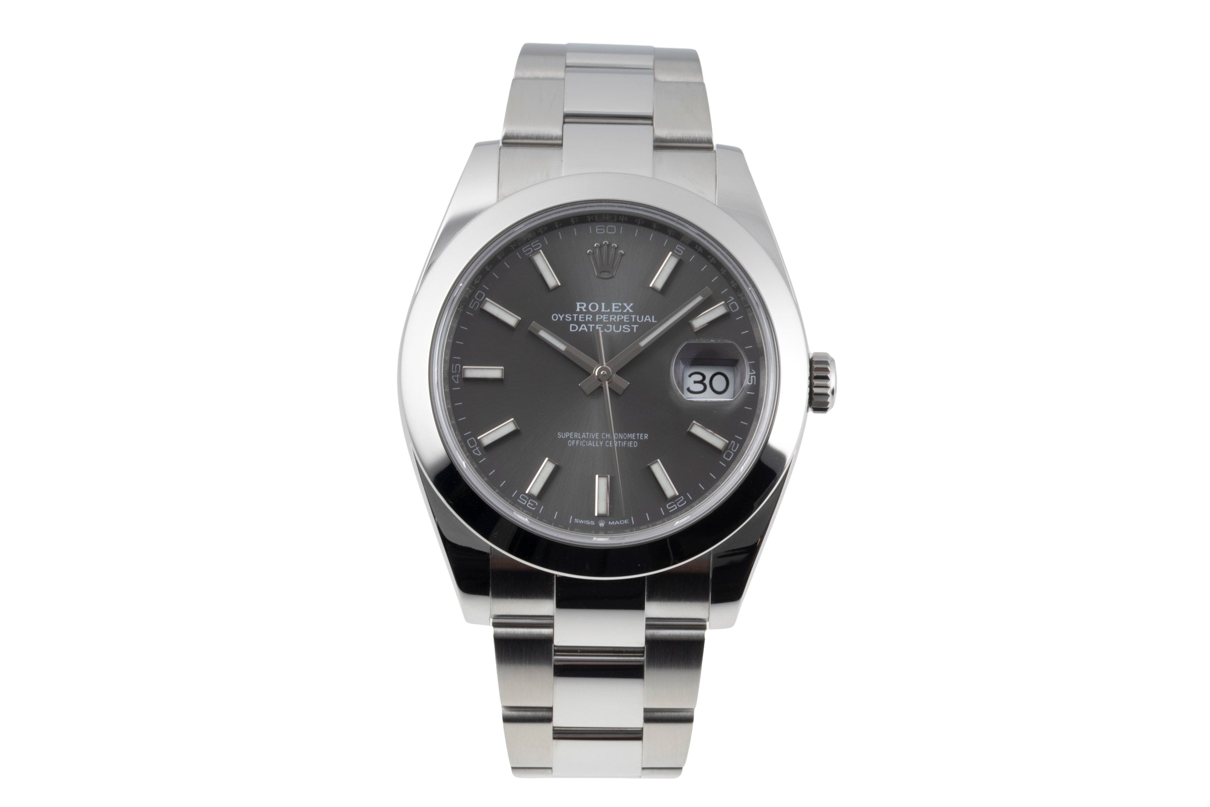 Rolex Datejust steel automatic men's watch 126300  [2604651]