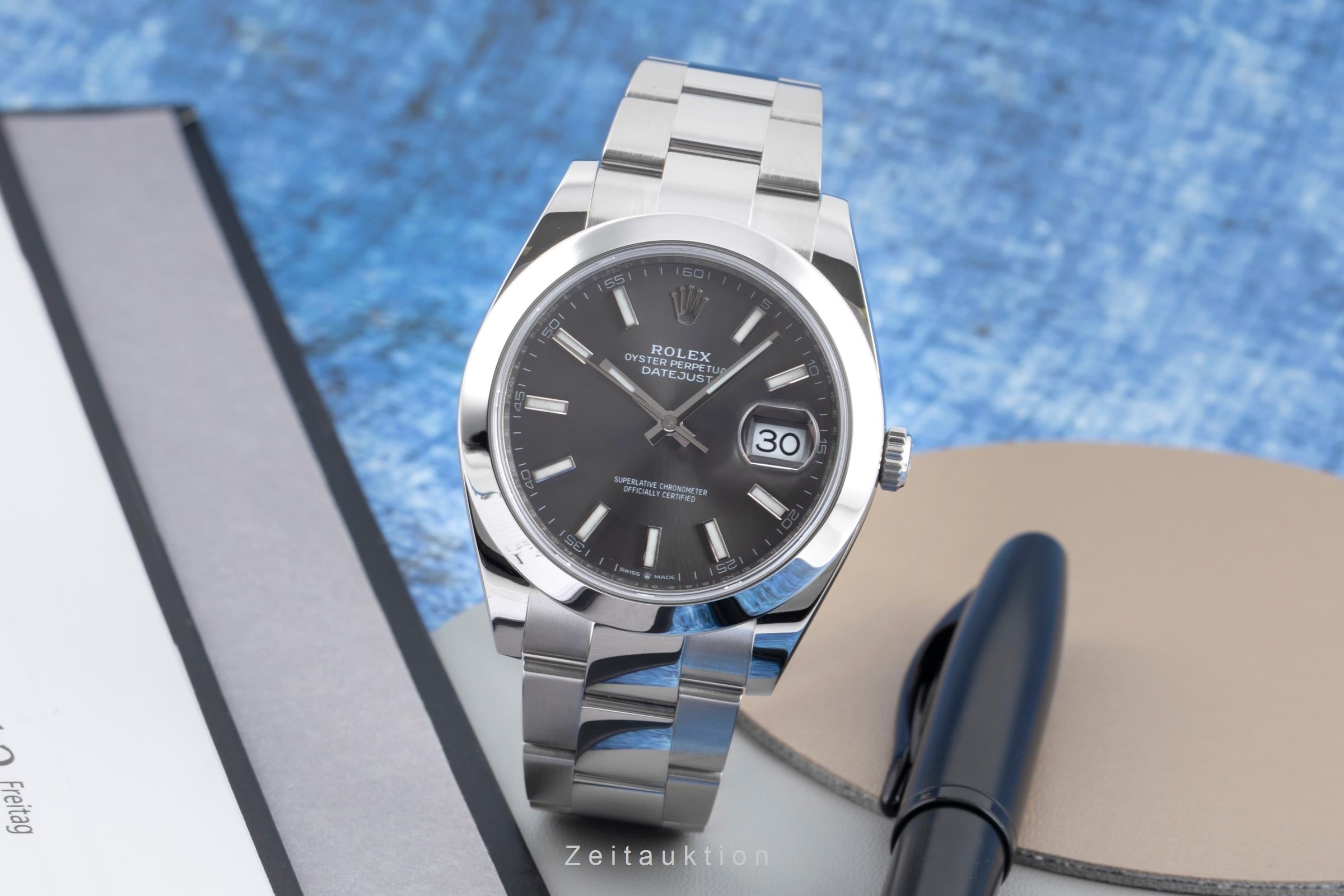 Rolex Datejust steel automatic men's watch 126300  [2604651]