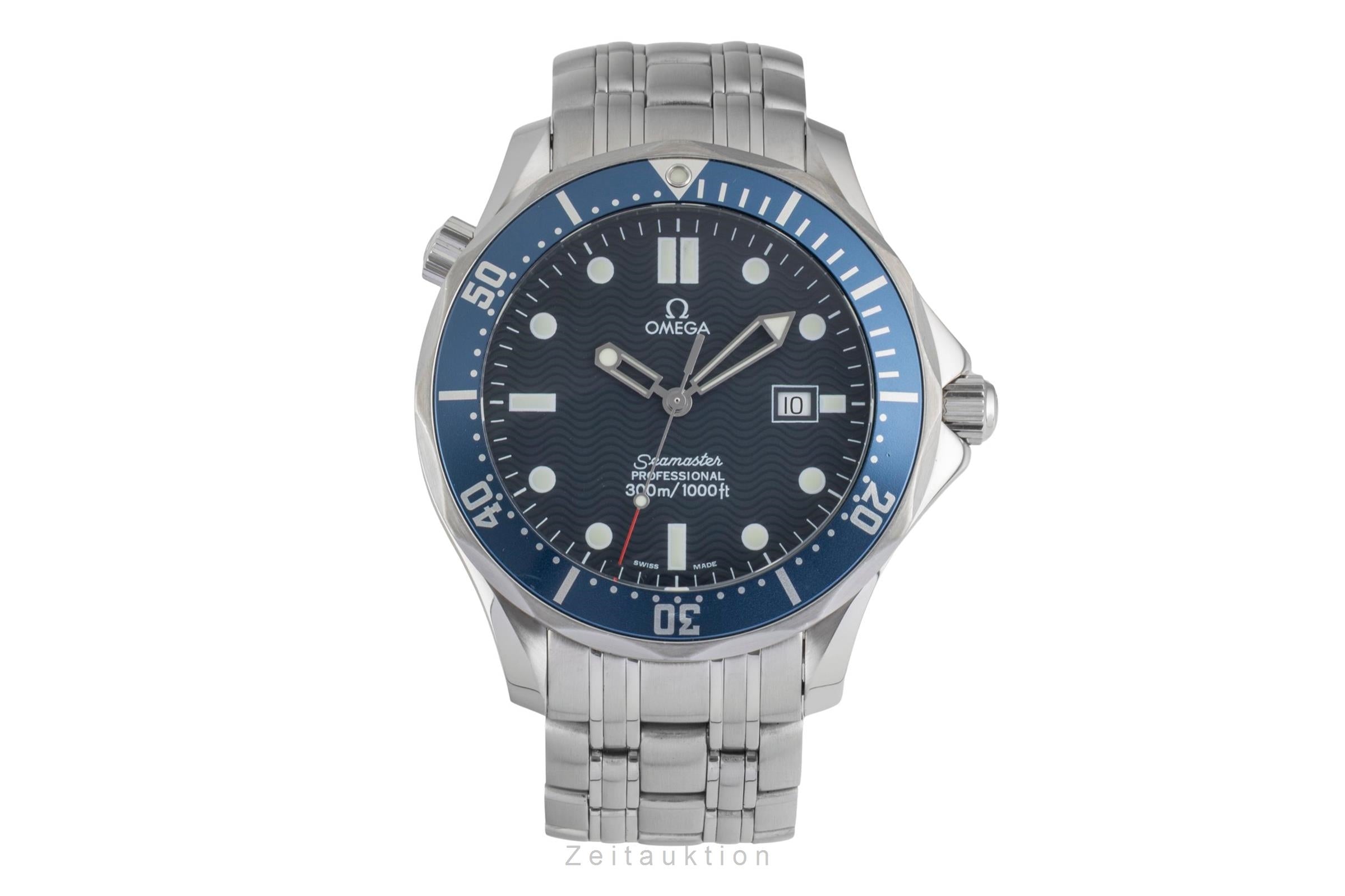 Omega Seamaster steel quartz men's watch 2221.80.00  [2604654]