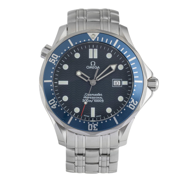 Omega Seamaster steel quartz men's watch 2221.80.00  [2604654]