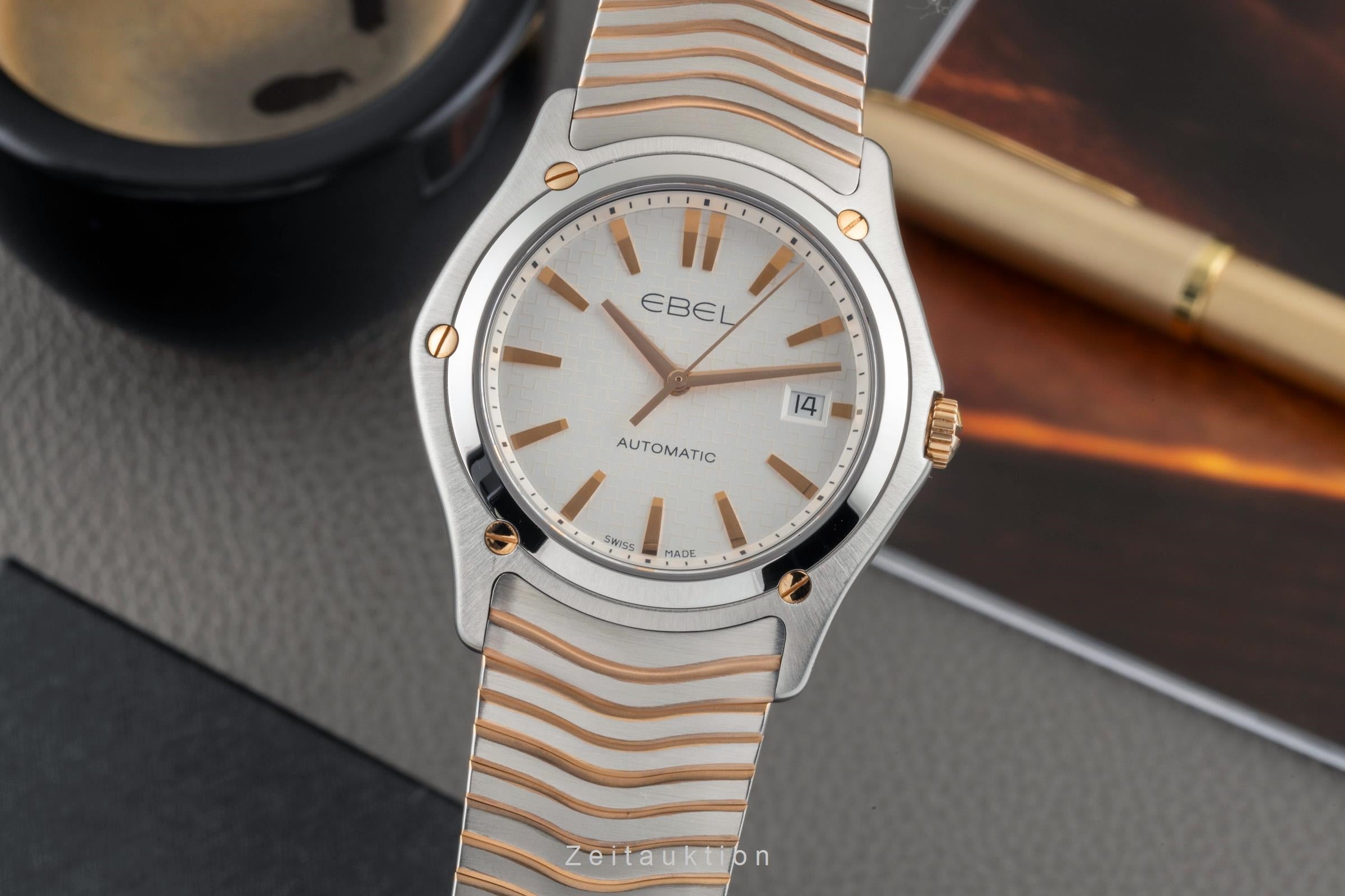 Ebel Classic Wave acero / oro automático reloj para caballeros 1216087  E1120F55  [2604662]
