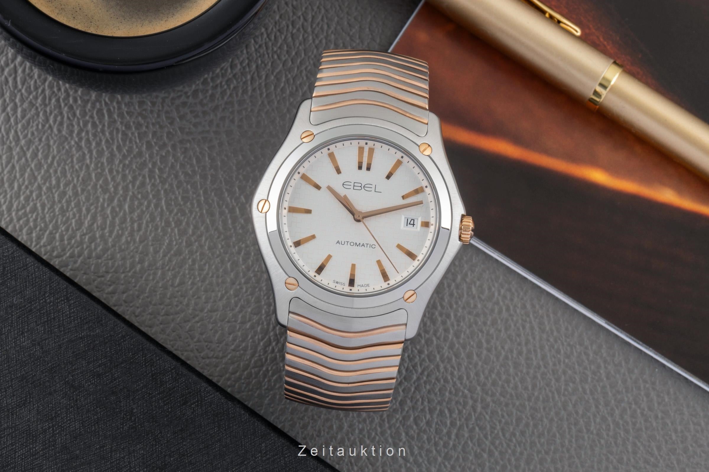 Ebel Classic Wave acero / oro automático reloj para caballeros 1216087  E1120F55  [2604662]