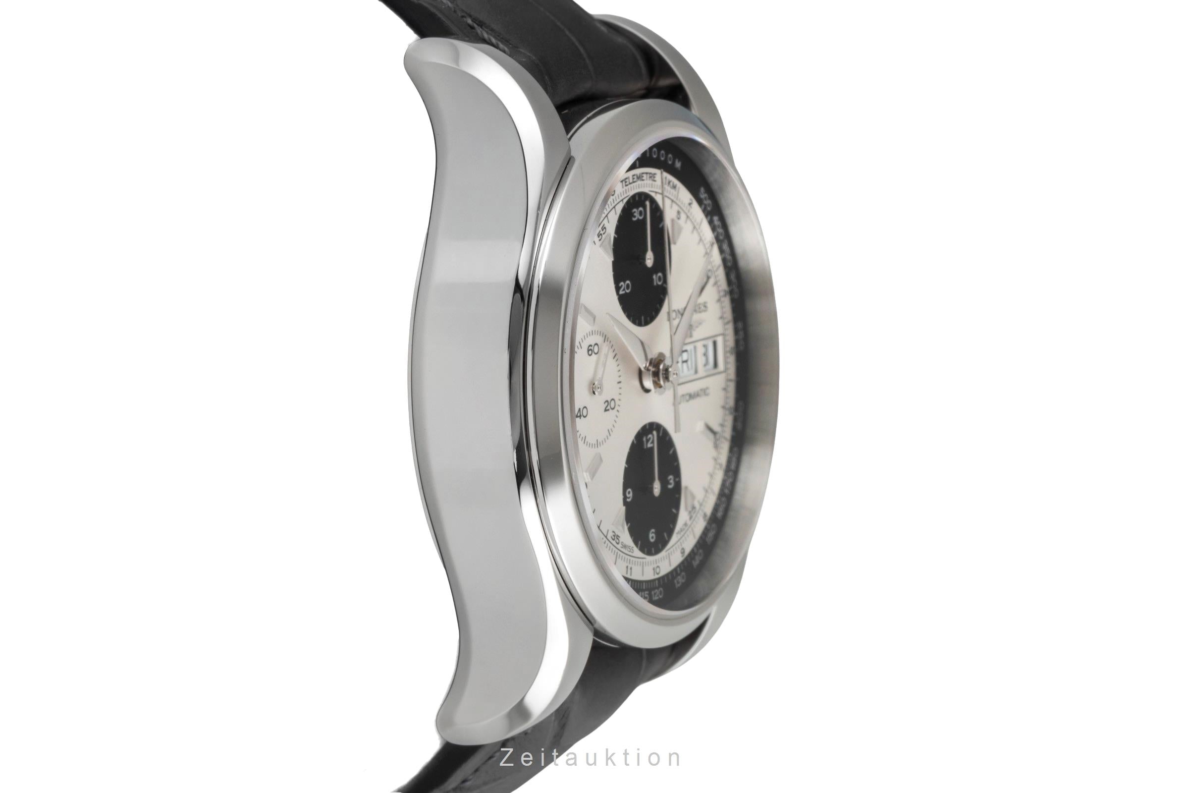 Longines Heritage chronographe acier automatique montre pour hommes L2.747.4.92.4 LP: 3700EUR  [2604663]