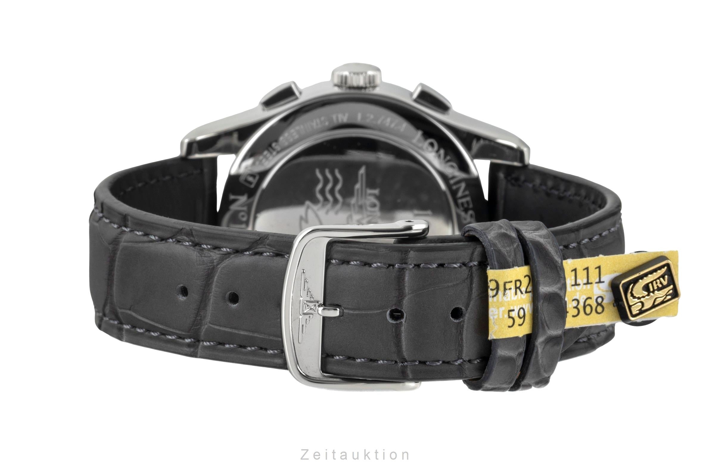 Longines Heritage chronographe acier automatique montre pour hommes L2.747.4.92.4 LP: 3700EUR  [2604663]