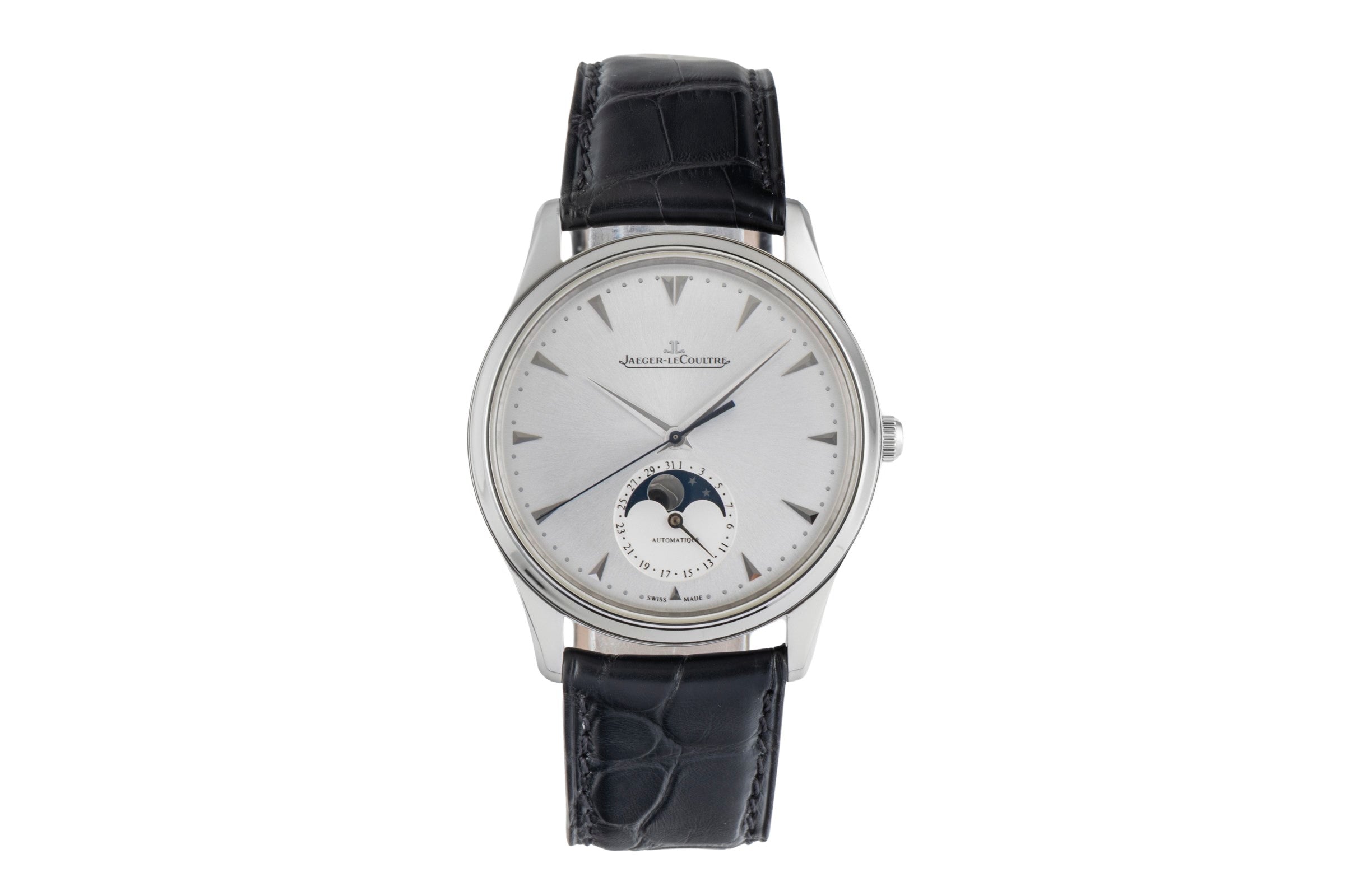 Jaeger LeCoultre Master Ultra Thin steel automatic men's watch Q1368420  , 176.8.64.S  [2604676]