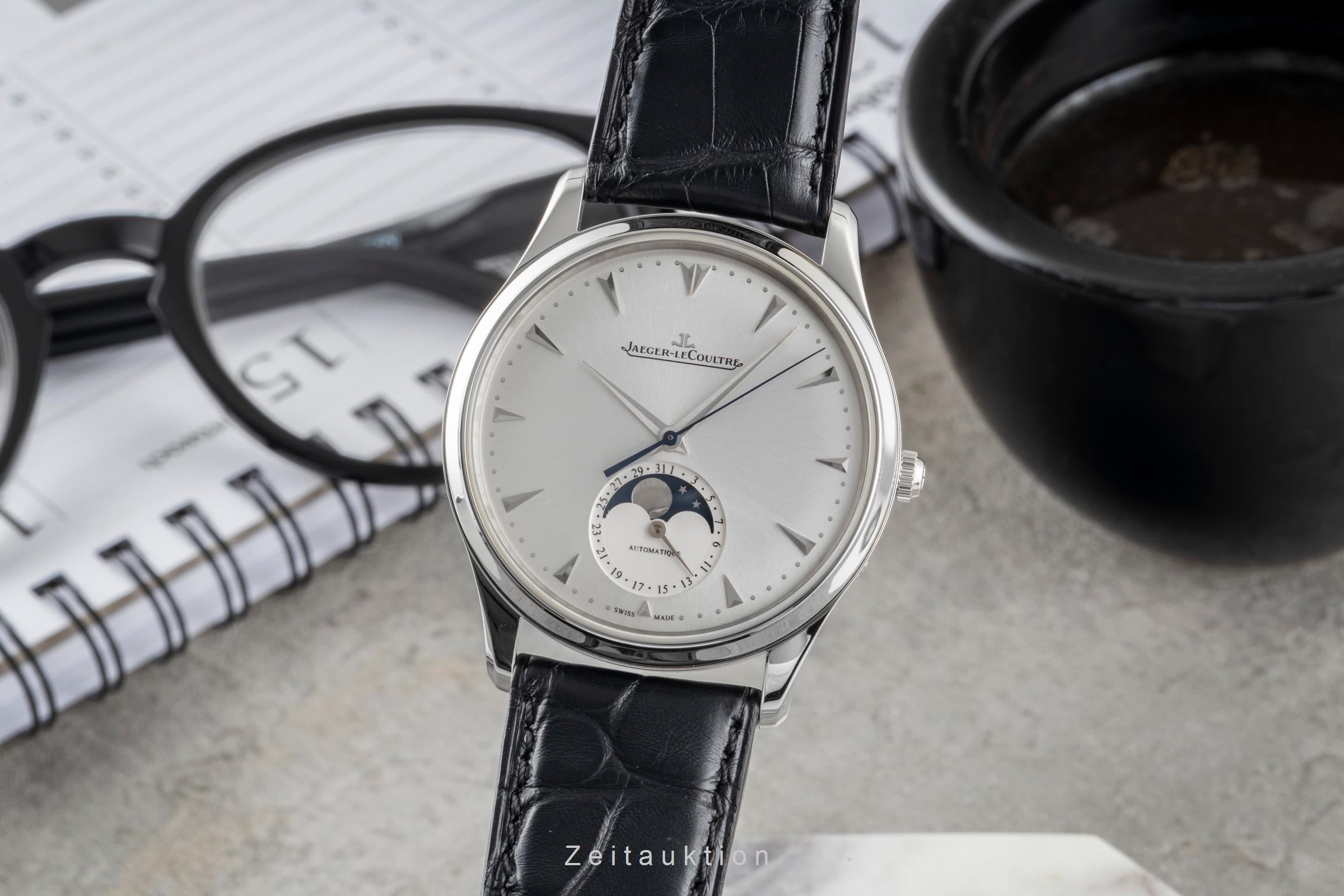 Jaeger LeCoultre Master Ultra Thin acero automático reloj para caballeros Q1368420  , 176.8.64.S  [2604676]