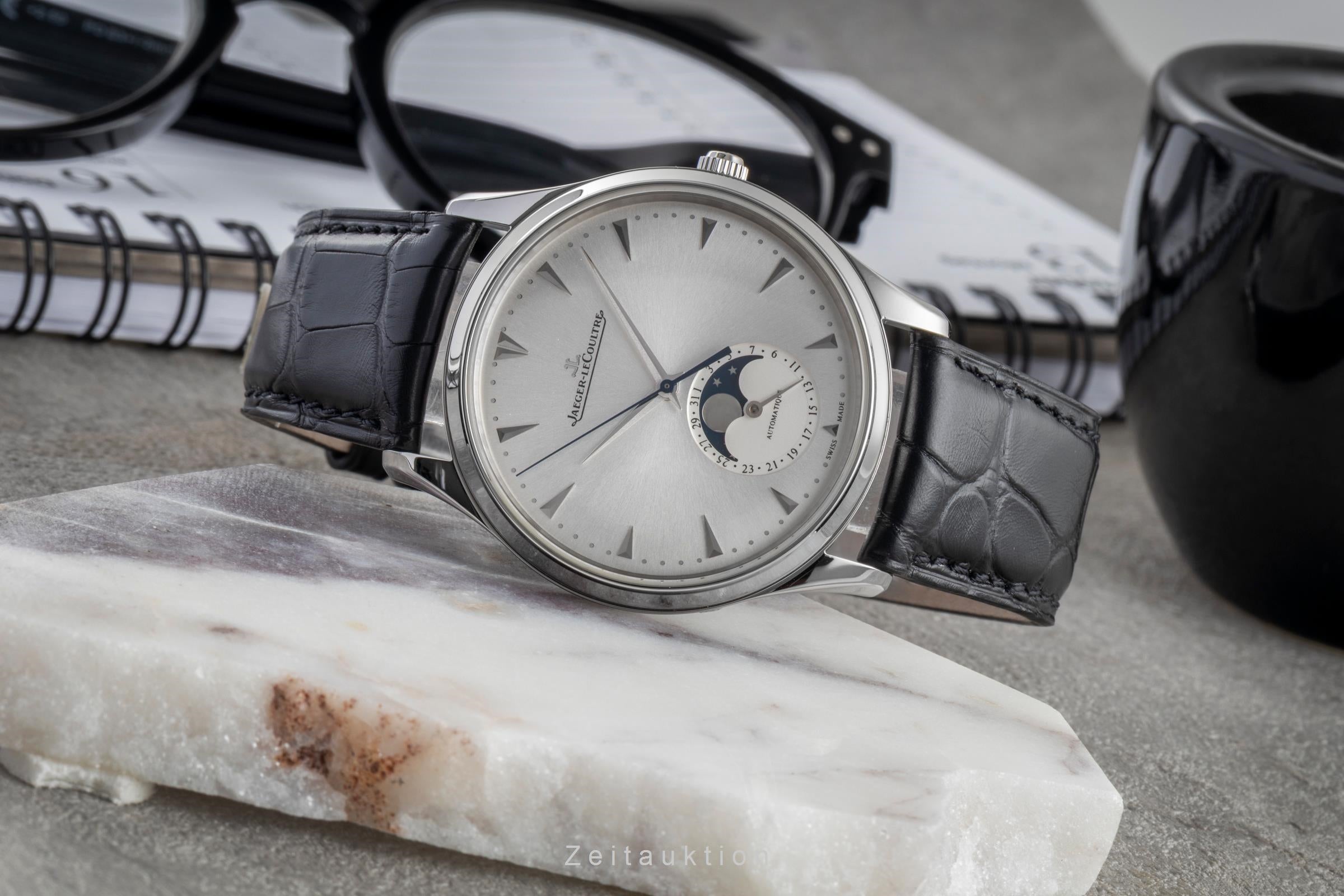 Jaeger LeCoultre Master Ultra Thin acero automático reloj para caballeros Q1368420  , 176.8.64.S  [2604676]