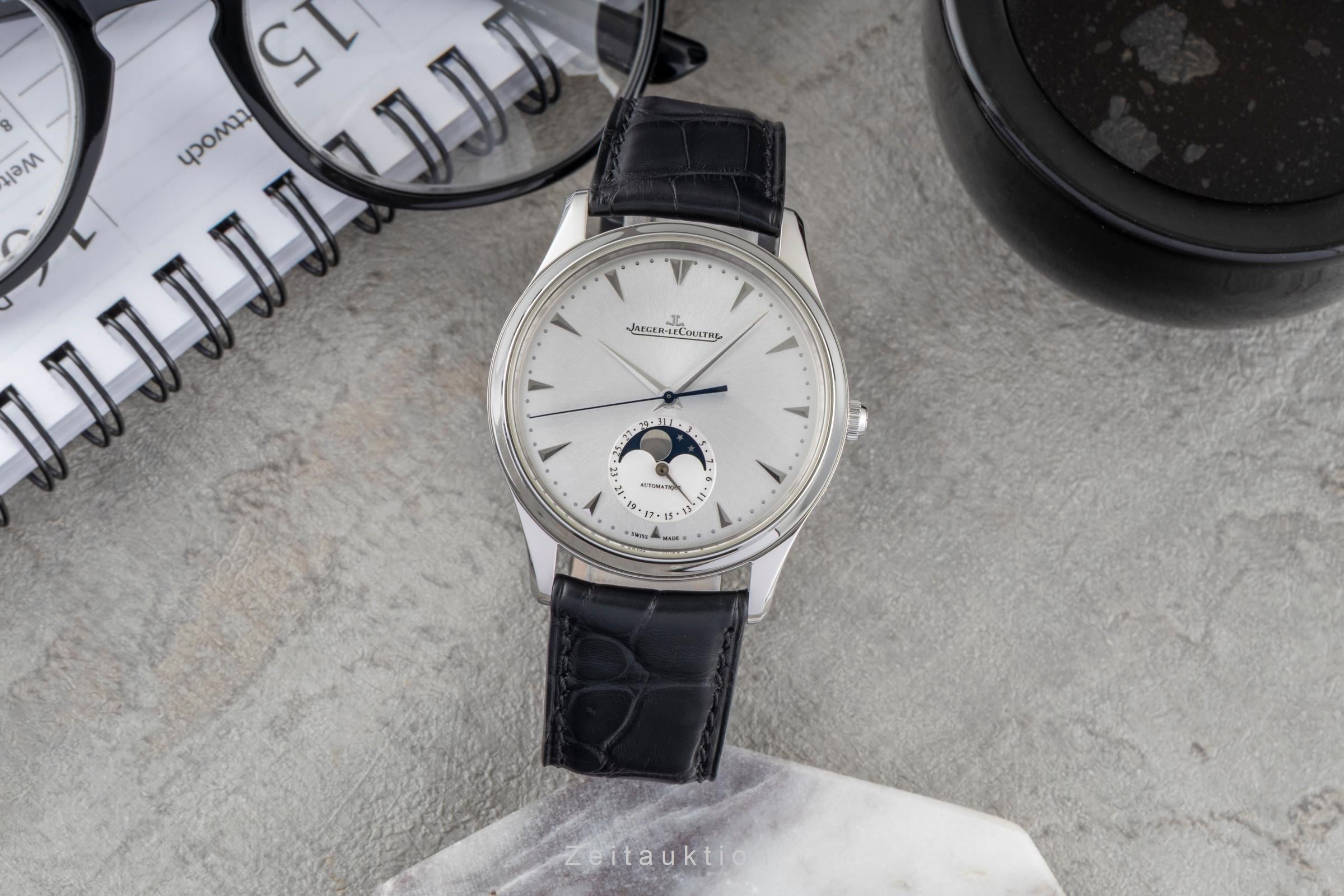Jaeger LeCoultre Master Ultra Thin acero automático reloj para caballeros Q1368420  , 176.8.64.S  [2604676]