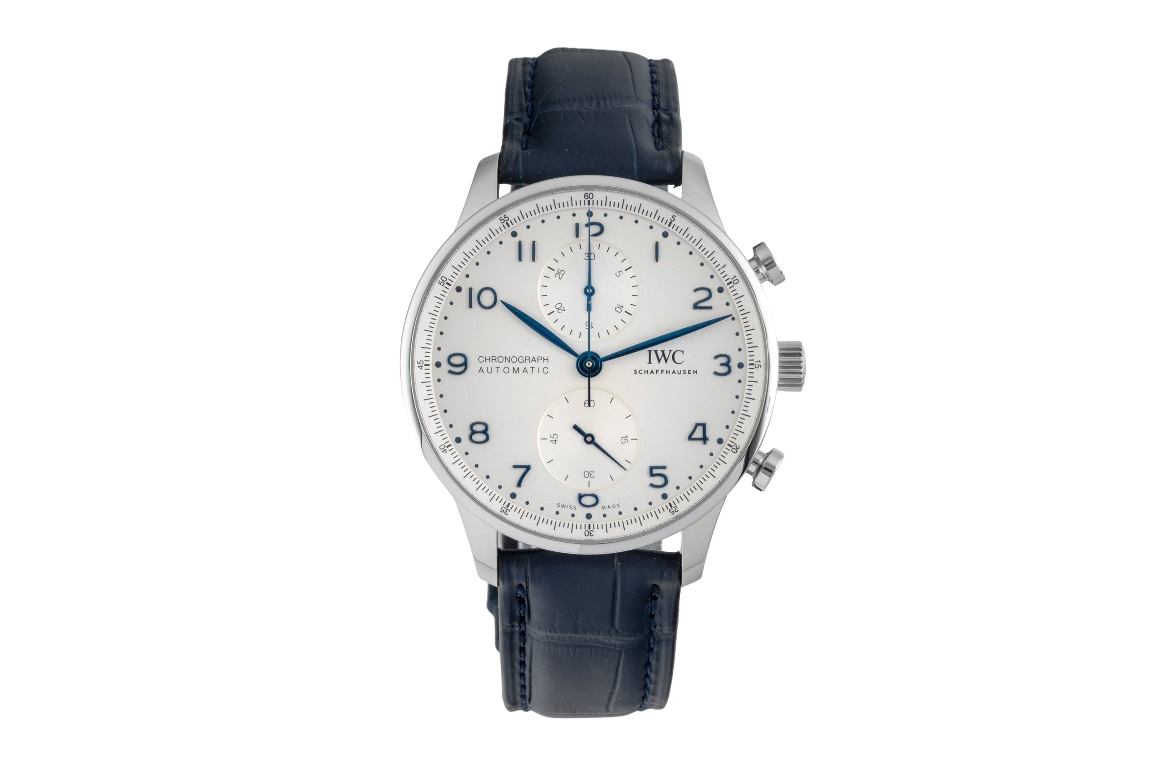 IWC Portugieser chronographe acier automatique montre pour hommes IW371605  [2604677]