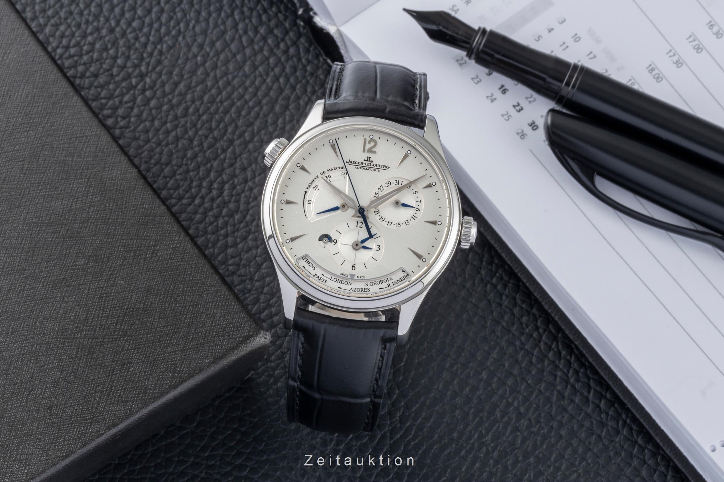 Jaeger LeCoultre Master Geographic acero automático reloj para caballeros Q1428421, 176.8.29.S LP: 17400EUR  [2604679]