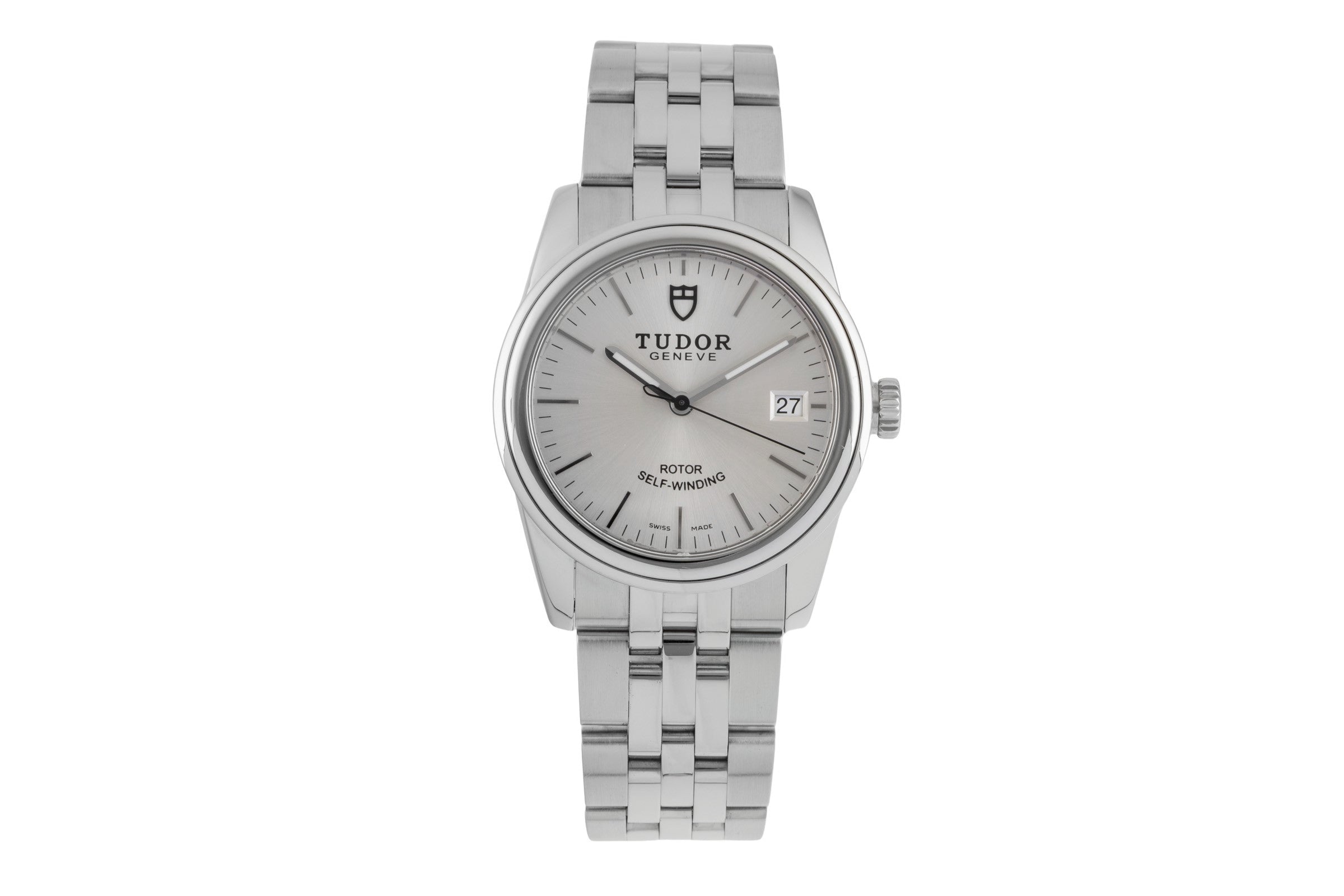 Tudor Glamour Date acier automatique montre pour hommes 55000  [2604680]