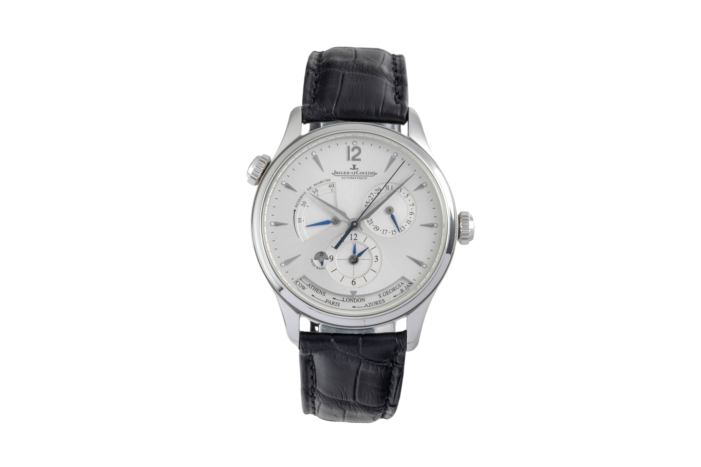 Jaeger LeCoultre Master Geographic acero automático reloj para caballeros Q1428421  , 176.8.29.S LP: 17400EUR  [2604681]