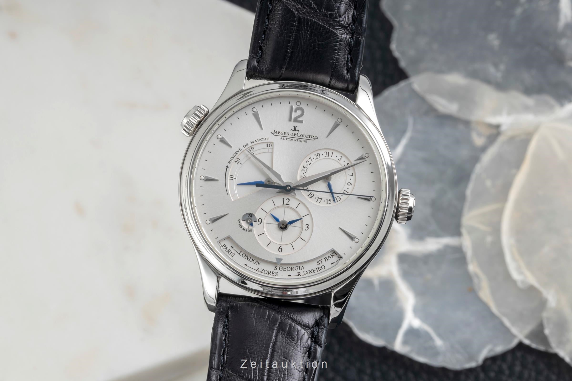 Jaeger LeCoultre Master Geographic acero automático reloj para caballeros Q1428421  , 176.8.29.S LP: 17400EUR  [2604681]