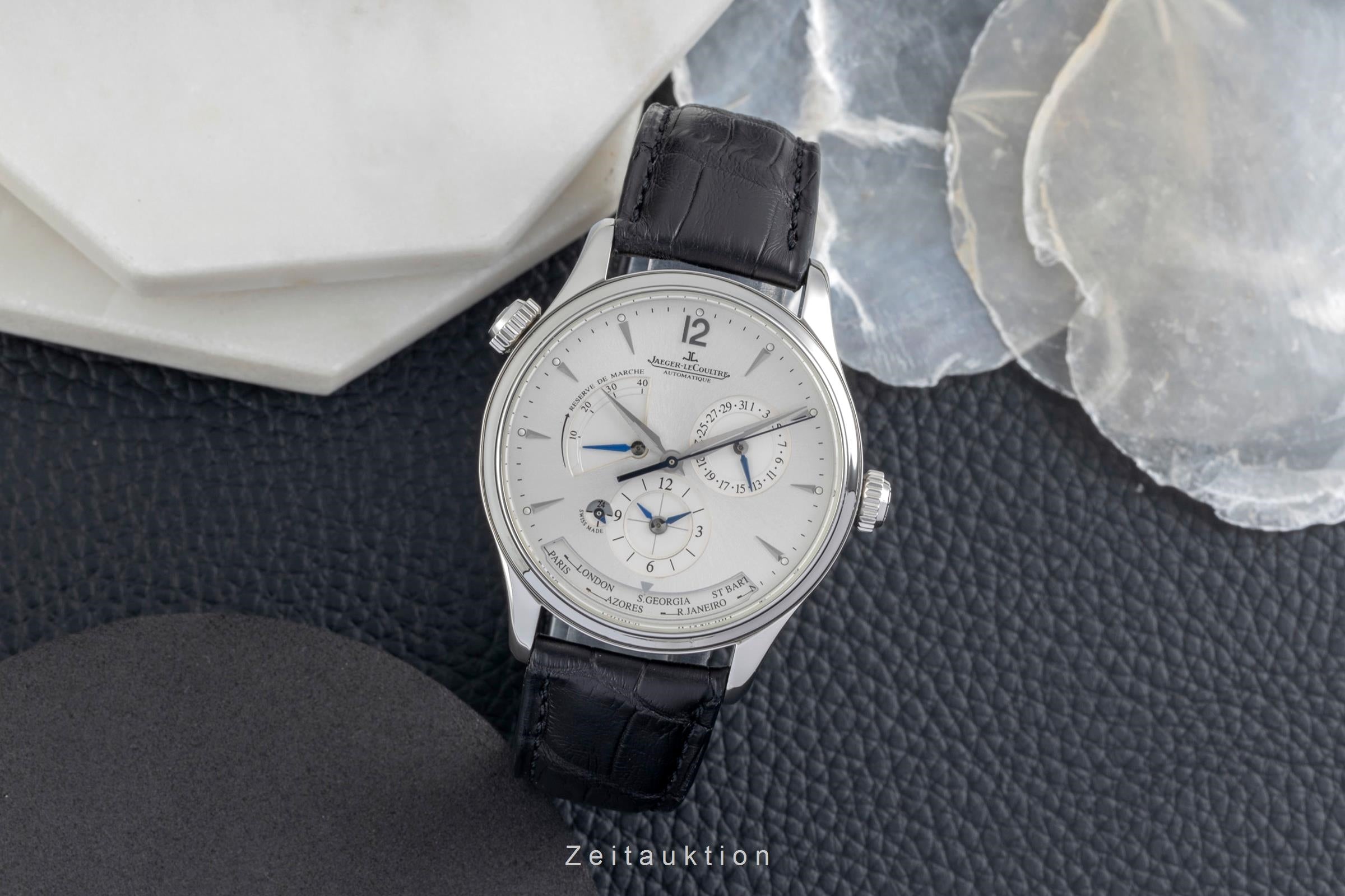 Jaeger LeCoultre Master Geographic acero automático reloj para caballeros Q1428421  , 176.8.29.S LP: 17400EUR  [2604681]