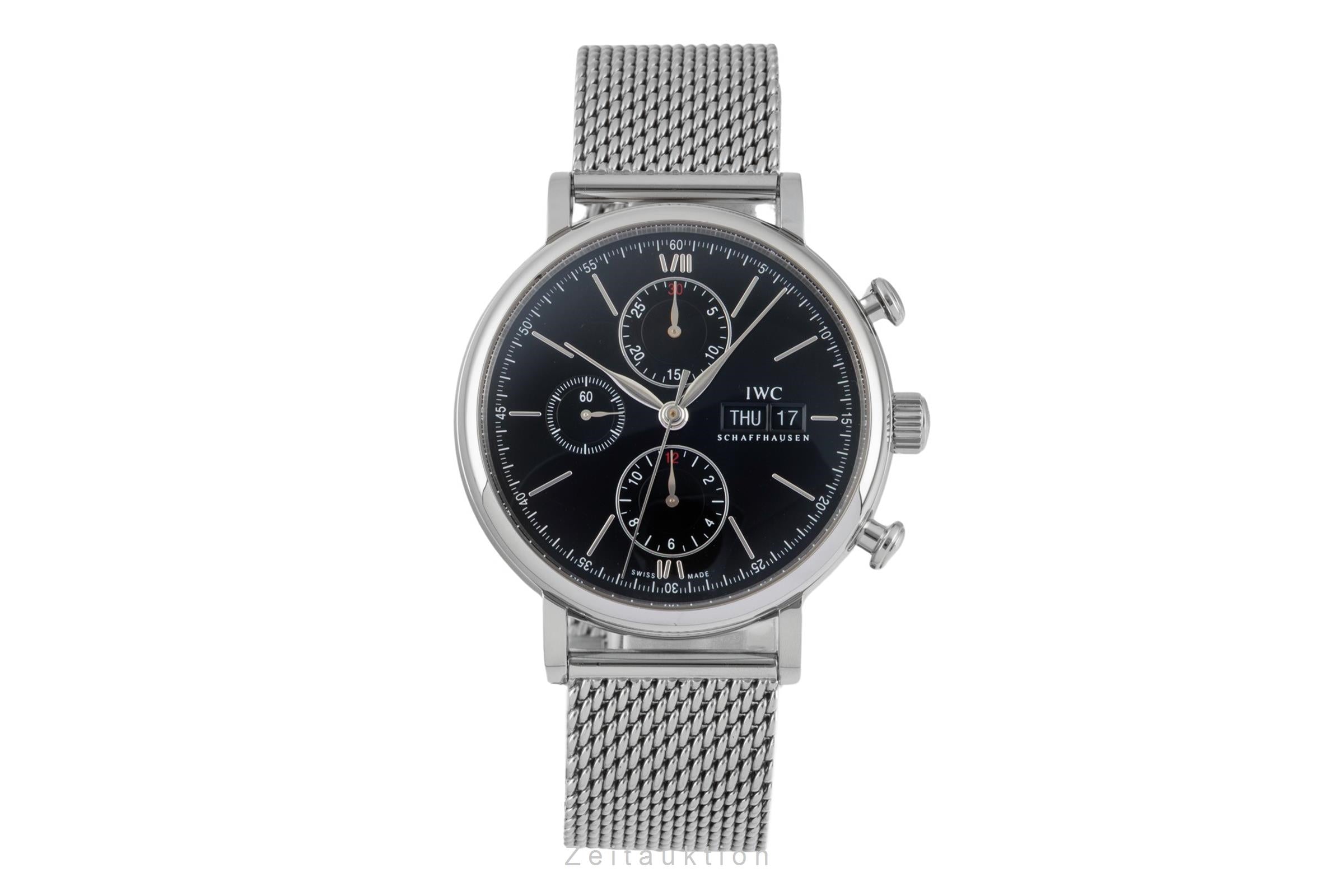 IWC Portofino Chronograph Edelstahl Automatik Herrenuhr Ref. IW391010 Papiere [2604682]