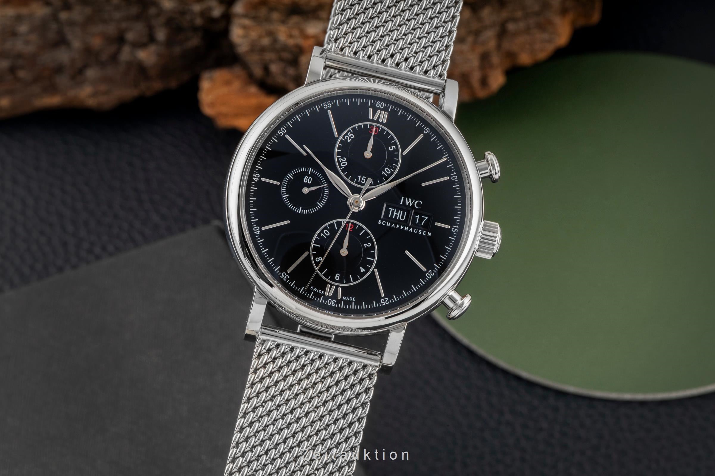 IWC Portofino Chronograph Edelstahl Automatik Herrenuhr Ref. IW391010 Papiere [2604682]