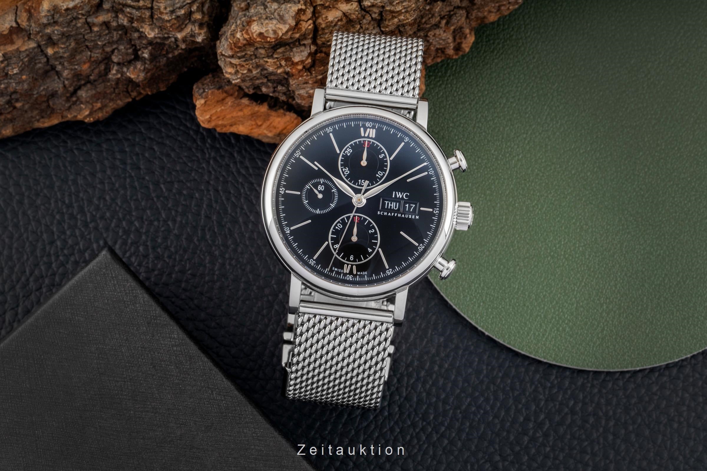 IWC Portofino Chronograph Edelstahl Automatik Herrenuhr Ref. IW391010 Papiere [2604682]
