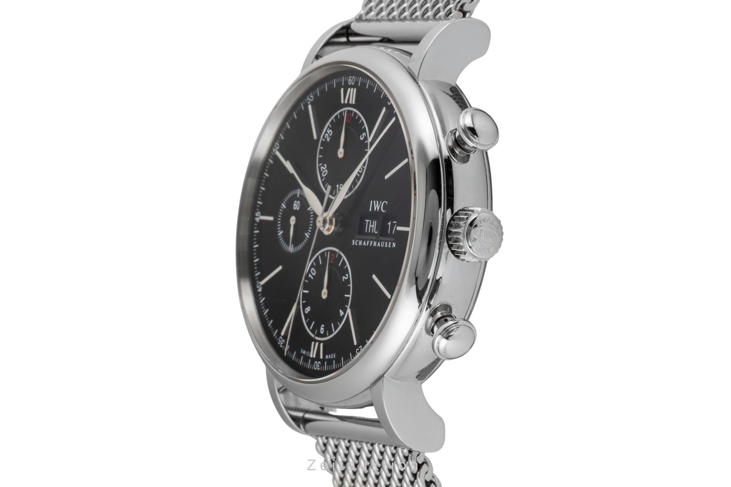 IWC Portofino Chronograph Edelstahl Automatik Herrenuhr Ref. IW391010 Papiere [2604682]