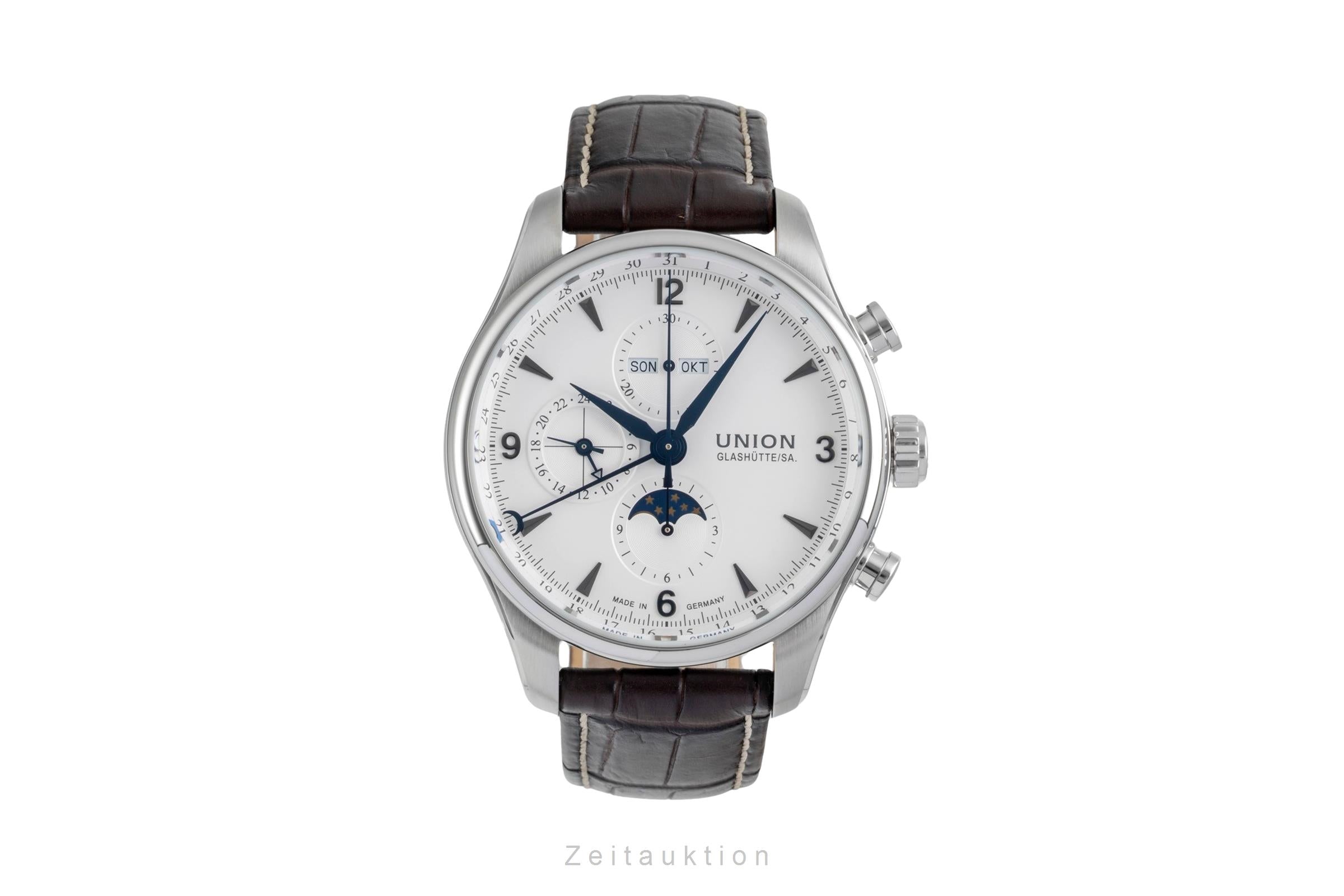 Union Glashütte Belisar cronografo acciaio automatismo orologio da uomo D009.425.A LP: 3600EUR  [2604686]