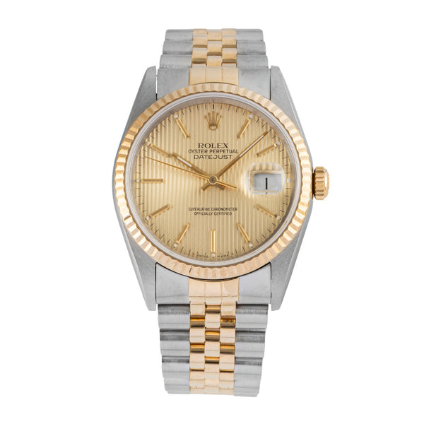 Rolex Datejust steel / gold automatic men's watch 16233 LP: 15350EUR  [2604688]