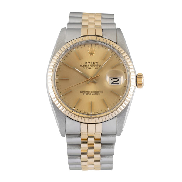 Rolex Datejust steel / gold automatic men's watch 16013  [2604689]