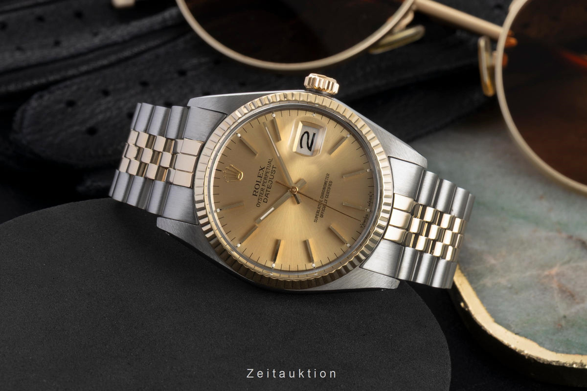 Rolex Datejust steel / gold automatic men's watch 16013  [2604689]