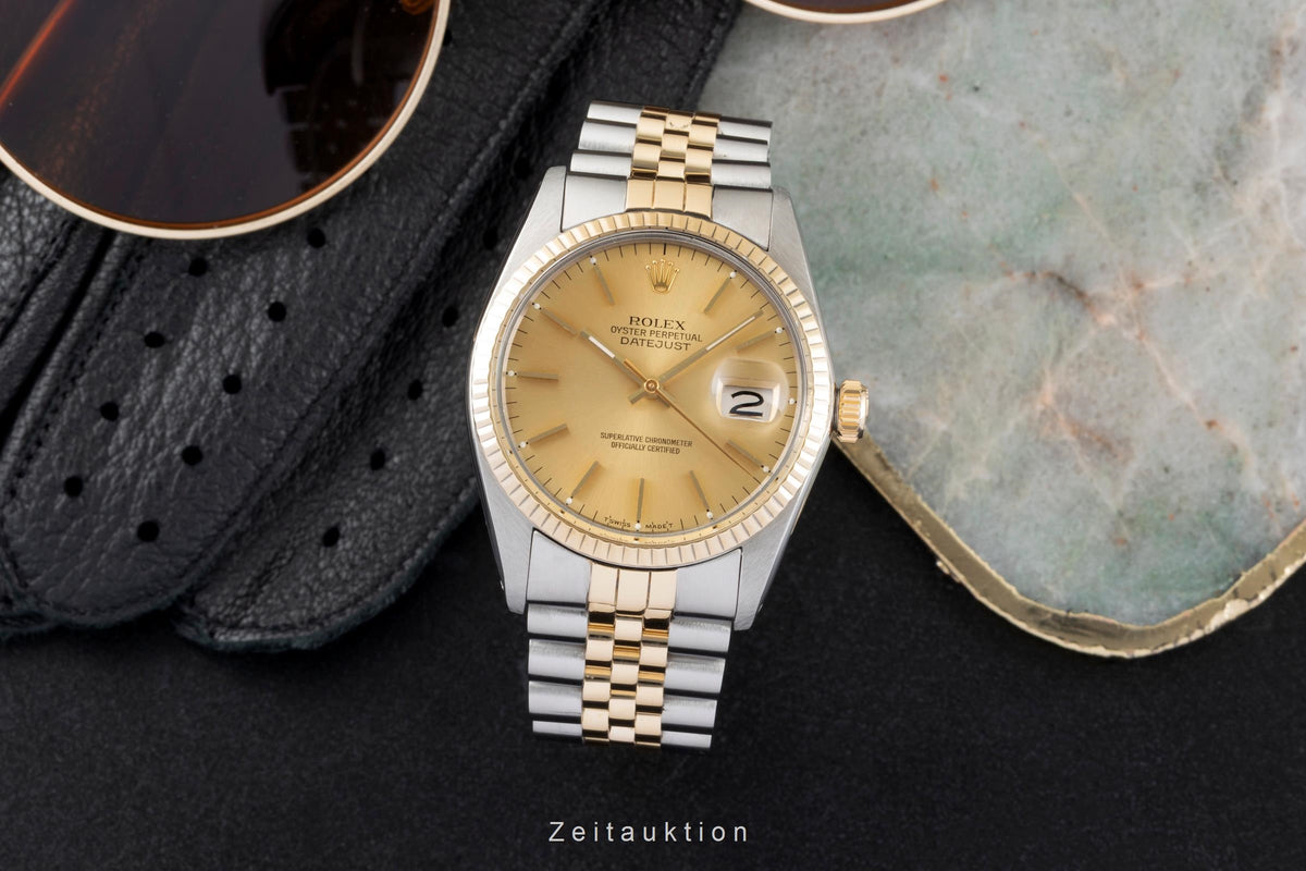 Rolex Datejust steel / gold automatic men's watch 16013  [2604689]