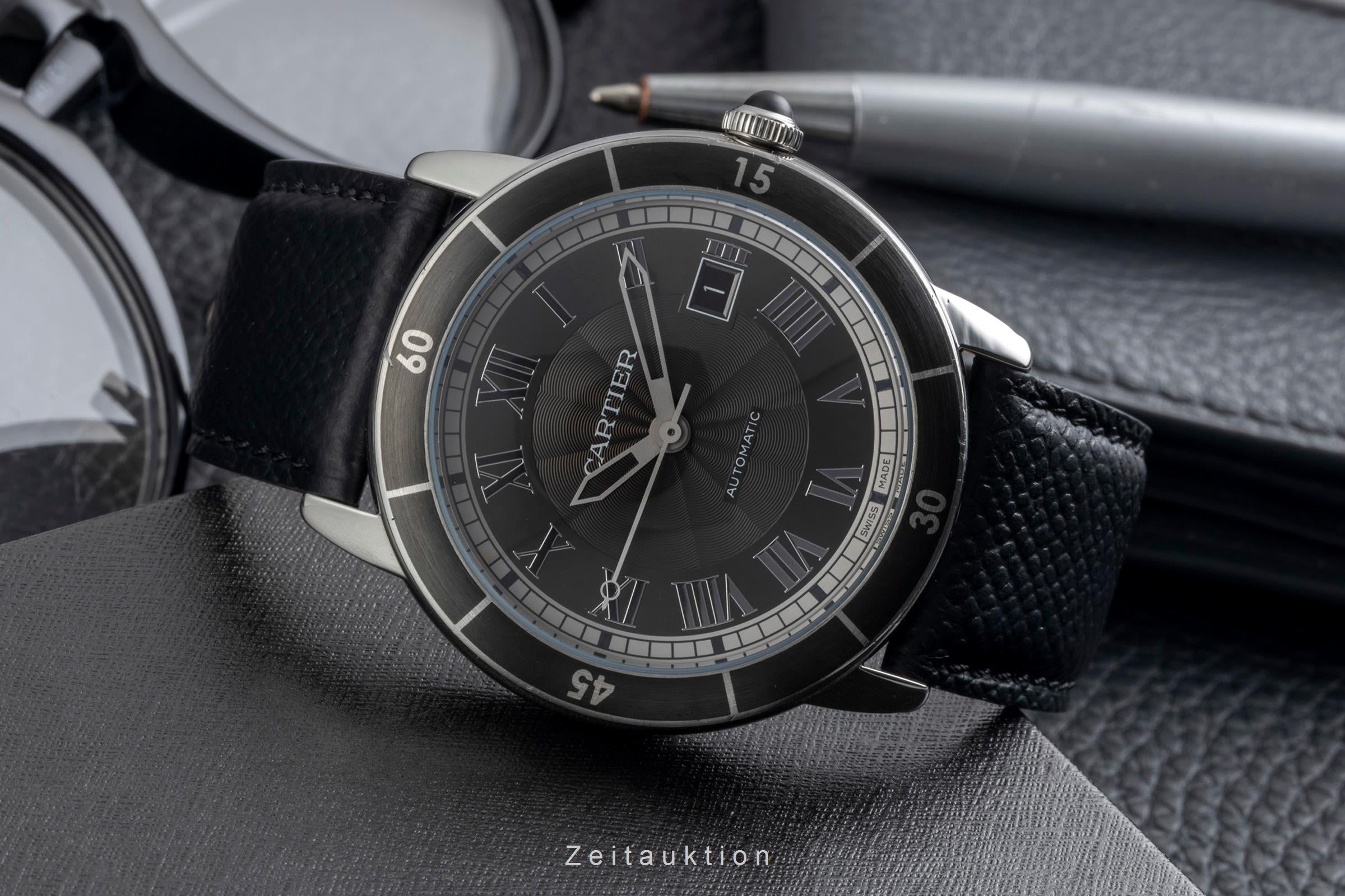 Cartier Croisiere steel automatic men's watch WSRN0003  [2604696]