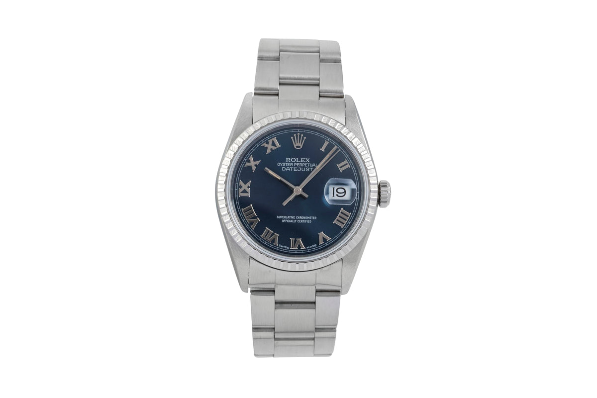 Rolex Datejust acciaio automatismo orologio da uomo 16220  [2604704]