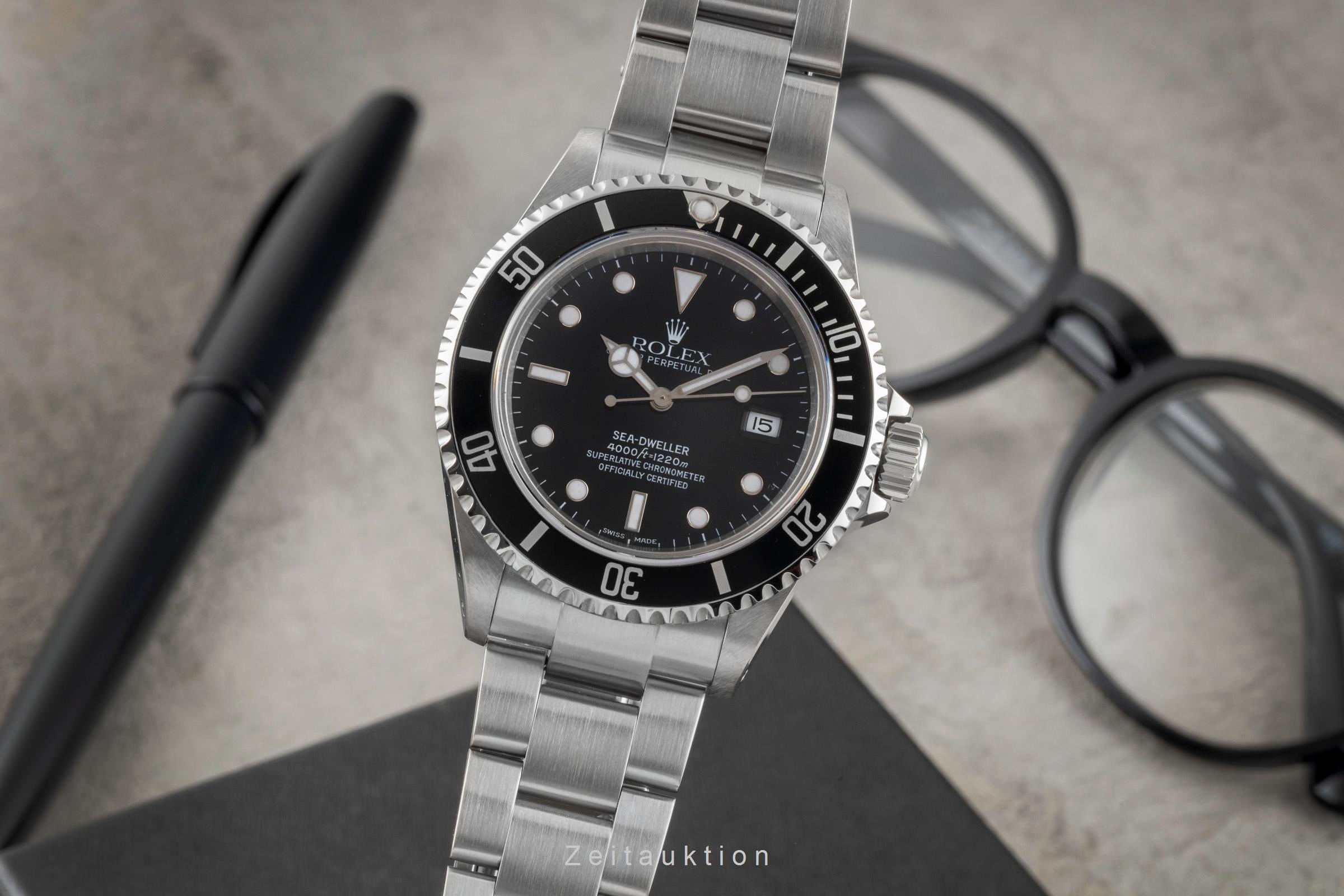 Rolex Sea-Dweller 4000ft Automatik Herrenuhr Oyster Perpetual Ref 16600T P-Serie [2604706]