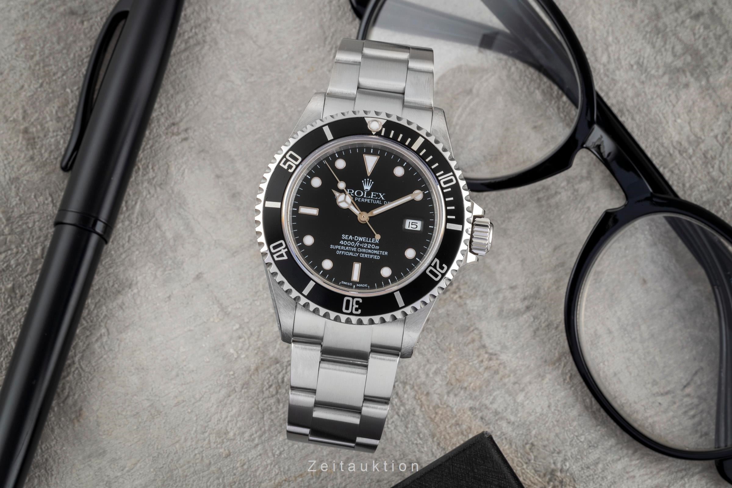 Rolex Sea-Dweller 4000ft Automatik Herrenuhr Oyster Perpetual Ref 16600T P-Serie [2604706]