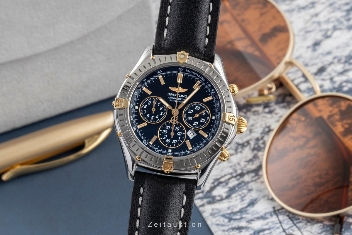 Breitling Shadow Flyback Chronograph Stahl / Gold Automatik Herrenuhr Ref B35312 [2604710]