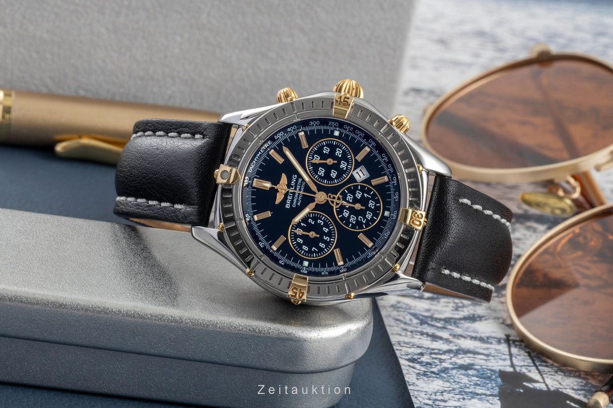Breitling Shadow Flyback Chronograph Stahl / Gold Automatik Herrenuhr Ref B35312 [2604710]