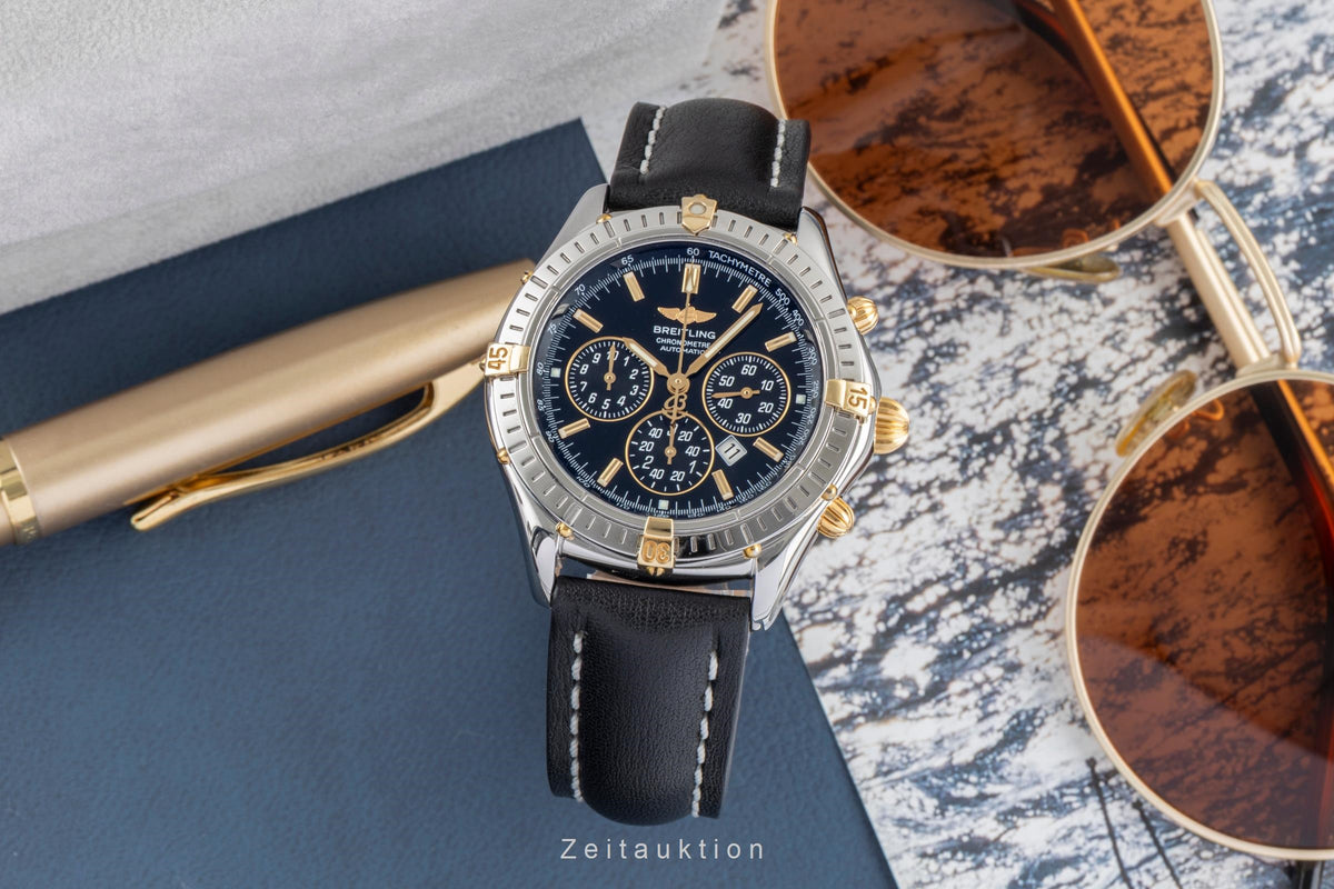 Breitling Shadow Flyback Chronograph Stahl / Gold Automatik Herrenuhr Ref B35312 [2604710]