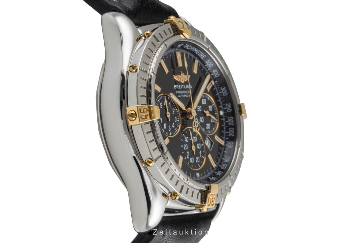 Breitling Shadow Flyback Chronograph Stahl / Gold Automatik Herrenuhr Ref B35312 [2604710]