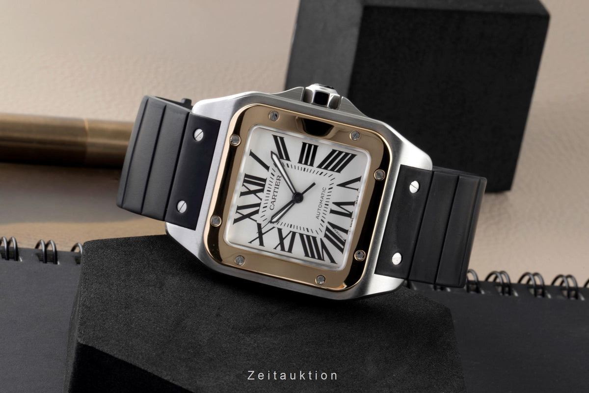 Cartier Santos 100 acero / oro automático reloj para caballeros 2656  [2604713]